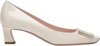 Roger Vivier Pumps, female, Beige, Size: 8 1/2 US Low Heel Decollete Pumps