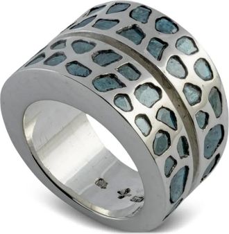 Parts Of Four Crevice ring met diamant - Zilver