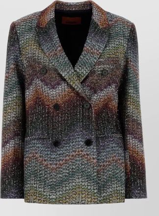 Missoni embroidered lame blazer