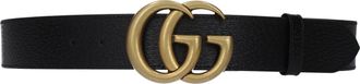 Gucci Herens Riem Leer Zwart