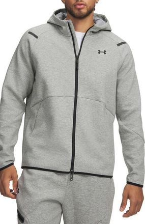 Under Armour Unstoppable Fleece Zip Hoodie in 011 Mod Gray at Nordstrom, Size Xx-Large