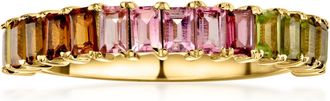 Ross-Simons Multicolored Tourmaline Ring in 18kt Gold Over Sterling