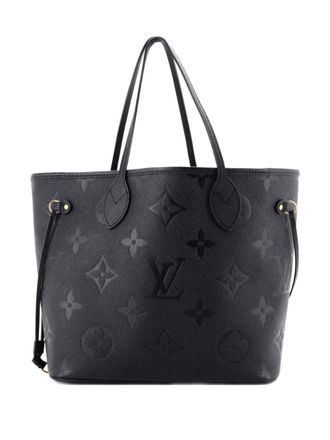 Louis Vuitton Borsa tote Neverfull NM in pelle Empreinte MM Monogram Giant - Nero