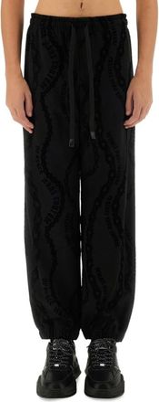 Versace Jeans Couture Heren, Broeken, Zwart, Maat: S