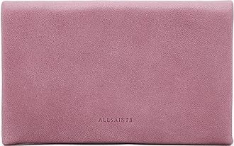 AllSaints Harluna Wallet Wallet Womens Handbags Raspberry Pink, Leather