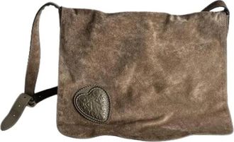 Gucci Pre-owned Su&egrave;de Schoudertas - Dames - Vintage Schoudertas - Beige - ONE Size - Su&egrave;de - Vintage