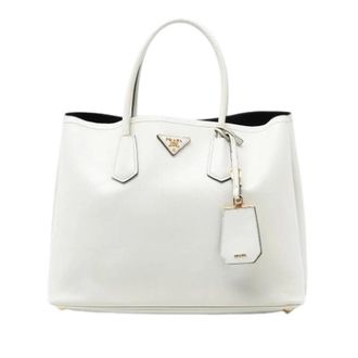 Prada Pre-owned Handbags, female, White, Size: ONE SIZE Pre-owned Leather Handbag