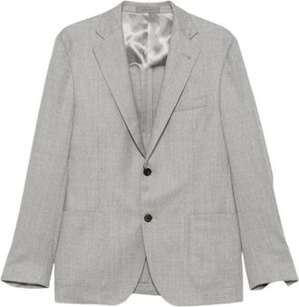Corneliani Blazer in lana - - Jackets - Uomo - Grigio - M