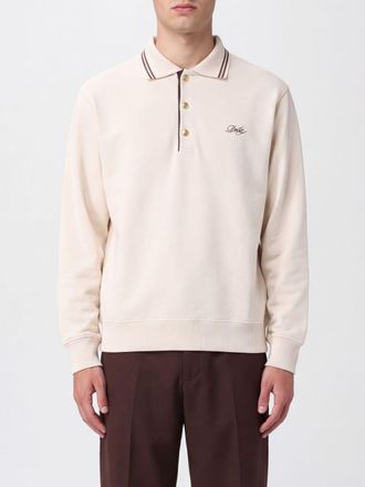 Dr&ocirc;le de Monsieur Dr&ocirc;le de Monsieur Long-Sleeved Cotton Polo Shirt with Contrast Trims