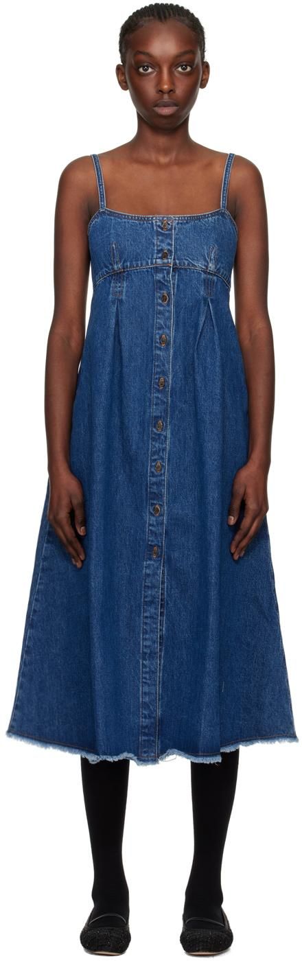 オールインワン・サロペット Carven Knot Shirt Blue Wool Midi Dress Carven Knot Shirt Blue Wool Midi Dress from $1,493.00 - on