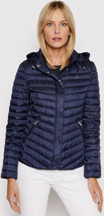 GANT Womens Evening Blue Light Down Jacket - Navy - Size X-Small