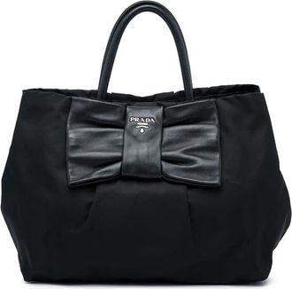 Prada Pre-owned Prada Tessuto Fiocco Bow Tote Ladies 0ZCY6U2X2180NVW9