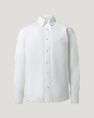 Belstaff Street Shirt Mens Compact Cotton Oxford White Size 2XL