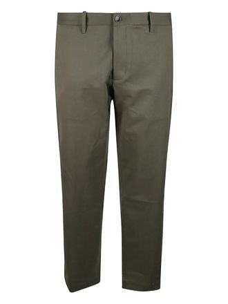 Nine In The Morning buttoned pocketed straight-leg trousers - Green