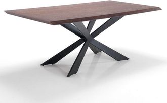 Oresteluchetta Mesa fija imitación madera negra cm. Al.76 x P.100 x L.200