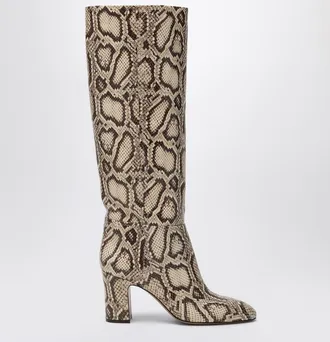 PARIS TEXAS Lavinia boots in python-printed leather