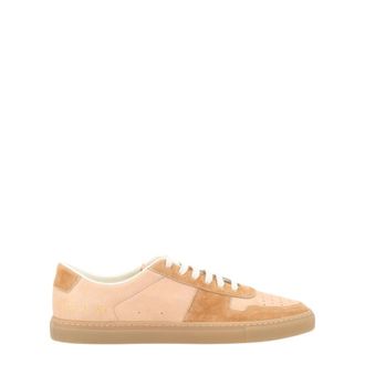 Common Projects Schoenen, Dames, Beige, 35 EU, Su&egrave;de, Tweekleurige Nappa en Su&egrave;de Lage Sneakers