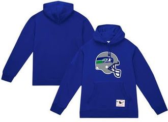 Mitchell & Ness Mens Mitchell & Ness College Navy Seattle Seahawks Helmet Logo Vintage Pullover Hoodie at Nordstrom, Size Xx-Large