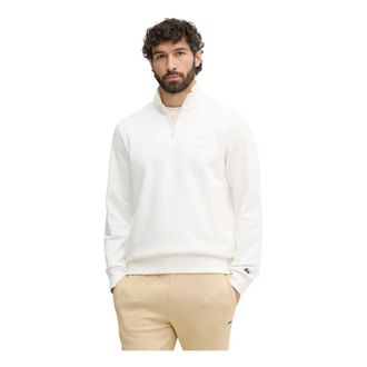 Lacoste Hoodies & sweatvesten, Heren, Wit, 2Xl, Katoen, Sweatshirt met hoge hals en opdruk