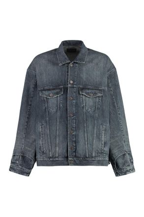 Balenciaga Blue Shirt Collar Jackets