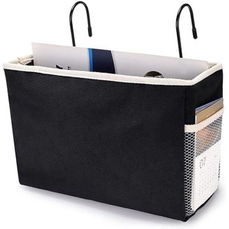 OEM Cesta De Almacenamiento Colgante Negra Para Cama, Oficina, Hogar, Escuela, Dormitorio -crezuo