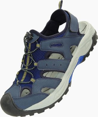 Mountain Warehouse Mens Mountain Warehouse Mens Rift Drainage Sandals - Blue - Size: 12