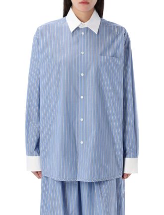 Marni Embroidered Poplin Oversize Shirt