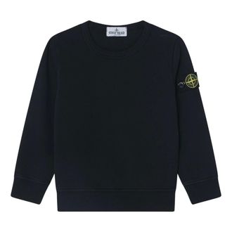 Stone Island Crewneck Sweatshirt - male - Stone Island - Kids Sweatshirts - Black - 10 Y - Kids