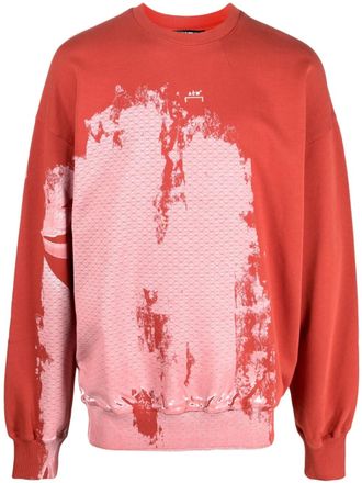 A-Cold-Wall* tie-dye effect sweatshirt - Red