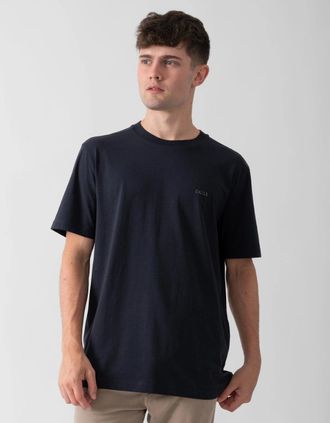 HUGO BOSS Mens BOSS Green Tee Mens Stretch Cotton T-Shirt with Contrast Logo NOS - Dark Blue 402 - Navy - Size: 38