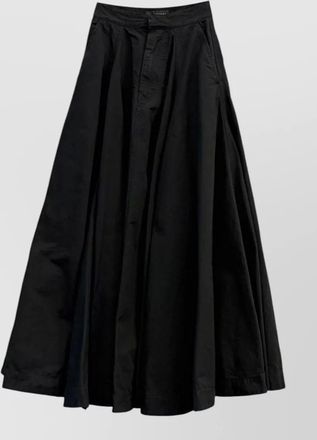 Balenciaga high waist pleated silk nylon skirt