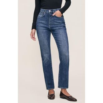 DL1961 Kristy High Waist Cigarette Jeans in Moon Lake at Nordstrom Rack, Size 25