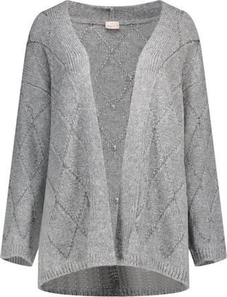 Emme Di Marella Moli Vest - Dames - Vesten - Grijs - S - Wol - Truien & Vesten