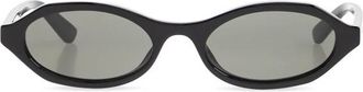 Alexander McQueen Alexander McQueen, Sunglasses, female, Black, Size: ONE SIZE Geometric Oval Sunglasses
