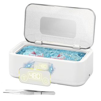 OEM Limpiador Ultras&oacute;nico De Gafas, 800 Ml, 49.000 Hz. Cuenta Con 5 Modos, Pantalla Digital Y Pinzas