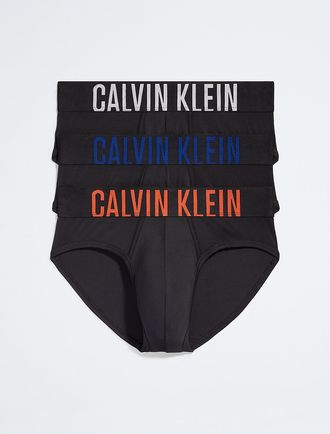 Calvin Klein Mens Intense Power Micro 3 Pack Hip Brief - Multi - S
