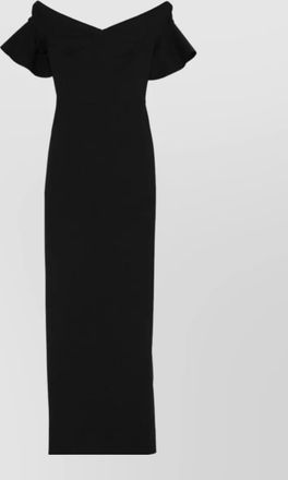 Solace London off-shoulder short-sleeve maxi dress