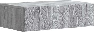 vidaXL Mesa Lateral Montada En La Pared 59 X 34,5 X 17 Cm Sonoma Gris Vidaxl