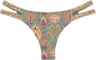 Del Maar Naku Bikini Bottom - Dames - Bikinis - Groen - M - Nylon - Badmode