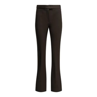 Sportmax Spsguglia Wide Broeken - Dames - Broeken - Bruin - Maat: XS Wol