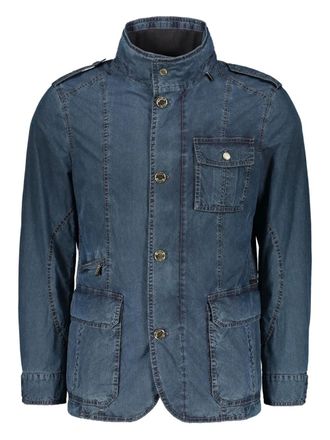 Moorer flap-pockets denim jacket - Blue
