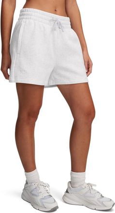 Under Armour Womens Rival Fleece Short, Color Distant Gray Medium Heather (023), Size: Medium