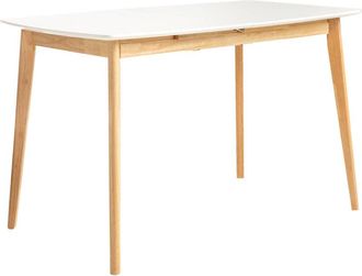 Home Heavenly Home Heavenly - Mesa de Comedor Extensible Costa - Mesa Rectangular de Cocina Diseño Moderno, Bordes Redondeados Color : Blanco