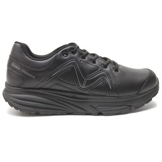 Mbt Simba Leather Mens Low Top Trainers - Black - Size:UK 10.5