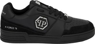 Philipp Plein Schoenen, unisex, Zwart, 40 EU, Low-Top Sneakers P-Force 78