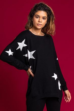 Roman Longline Star Print Jumper
