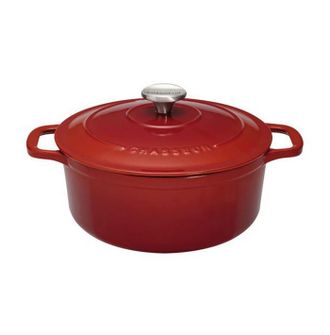 Chasseur Cacerola Redonda De Hierro Fundido Esmaltado 20cm Rub&iacute; Sublime - Puc472058