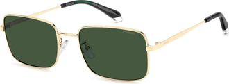 Polaroid PLD 4213/G/S/X Asian Fit Polarized J5G/UC Mens Sunglasses Gold Size 57