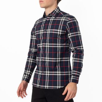 Burberry Caxton Vintage Check Print Button Down Shirt. Size Small