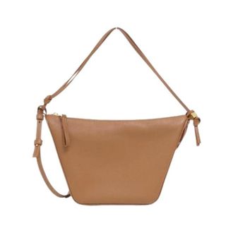Loewe Pre-owned Hammock Hobo Bag Mini Shoulder Bag - Dames - Vintage Schoudertas - Bruin - ONE Size - Leer - Vintage